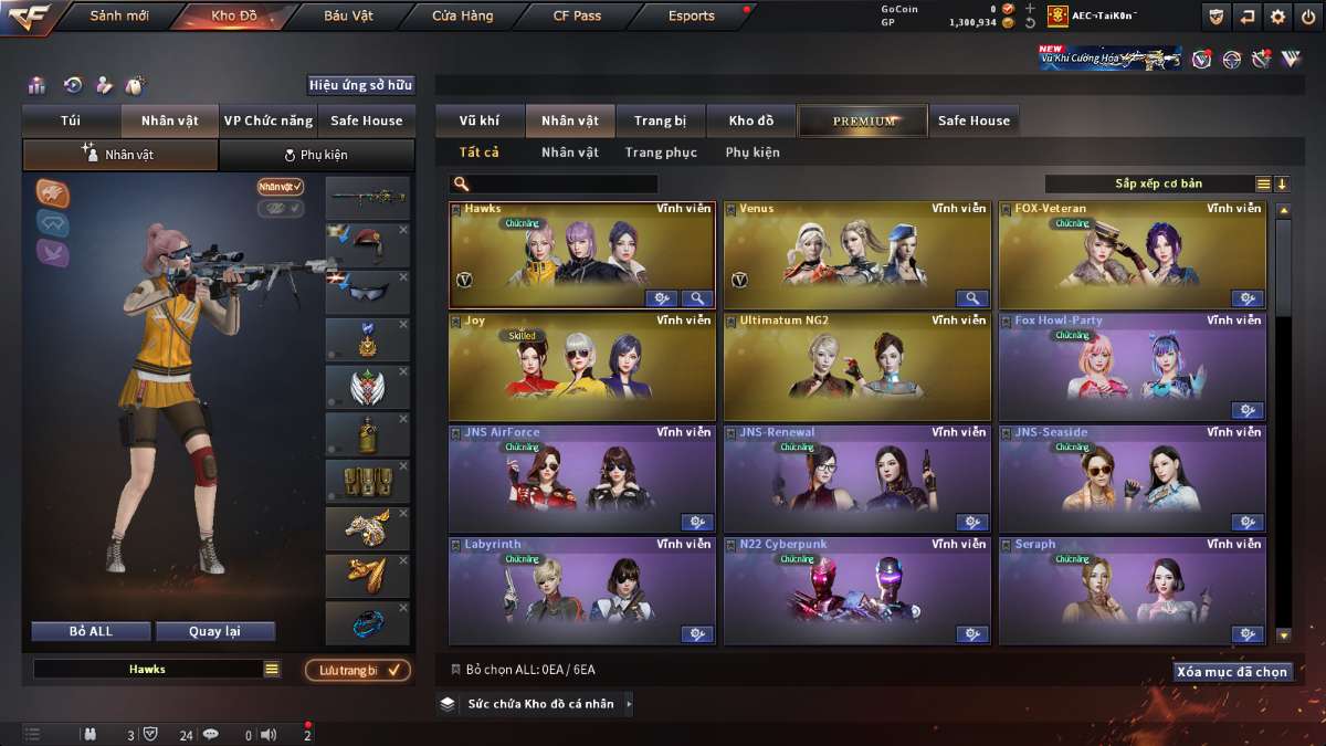 shop acc cf uy tin gia re